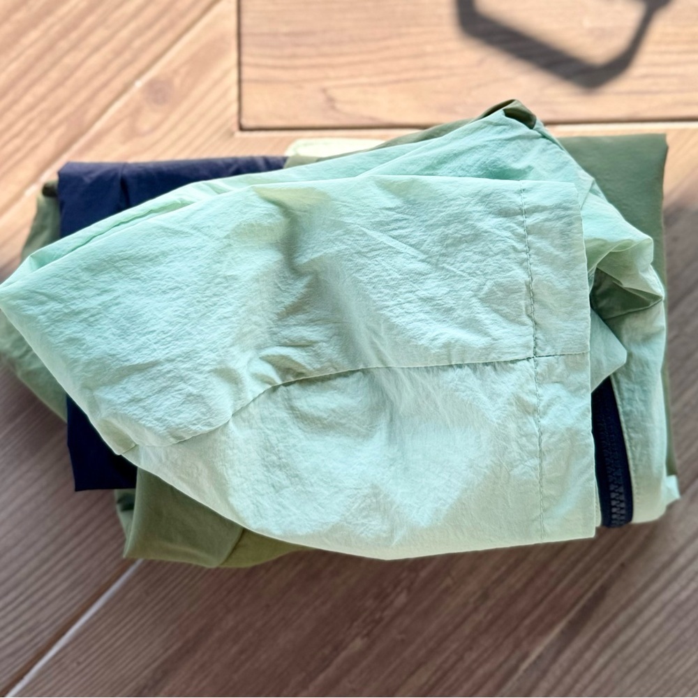 Cat & Jack l Mint and Navy l Popover Anorak Spring Windbreaker Jacket l Size: L - Picture 10 of 10